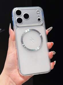 奢華霧面散熱磁吸無線充電手機殼，相容 iPhone 17Pro Max 16 15 14 13 Pro Max，半透明防震保護緩衝套 - 透白 - 查看 2
