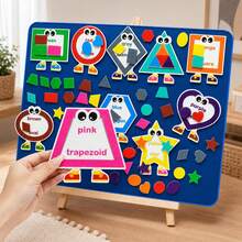 hoojojo 70pcs Felt Card Set, For Color And Shape Recognition, Matching Games, Children's Interactive Toys, Decorative Felt Cards, Classroom Games, Parent-Child Activities, Back To School Essentials, Suitable For Home, Classroom And Large Gatherings - Multicolor - View 4