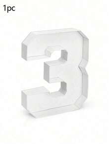 1pc 0-9 Numeric Shape Tray, Photography Prop, DIY Food Tray, Decorative Cardboard Number Box, Suitable For Elderly Birthday, Fruit, Cookies, Desserts, Cake Display, Graduation Ceremony, 1st Birthday, Family Gathering, Bridal Shower, Handmade - Multicolor - View 19