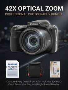 Kodak AZ425 旅遊攝影 長焦相機 2068萬畫素 42倍光學變焦 24mm廣角 BSI CMOS 3吋螢幕 輕巧攜帶 - 查看 13