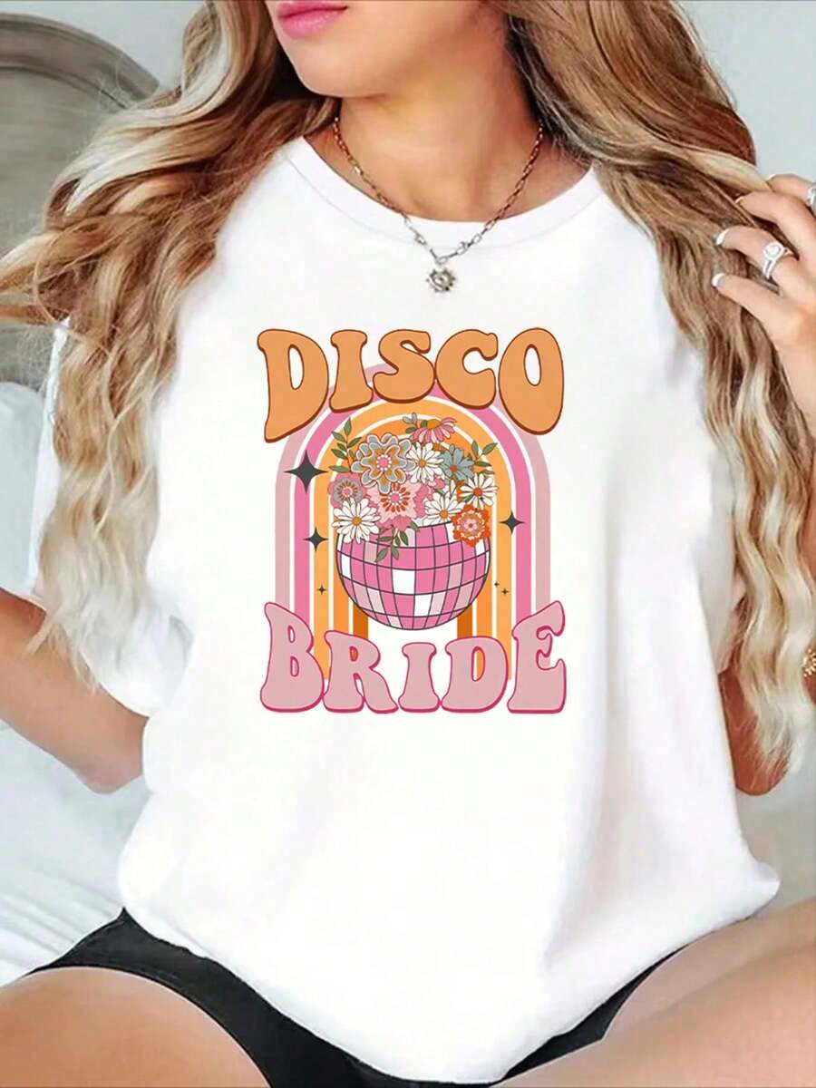 Diseño Simple y Versátil: Estilo disco de los 70 + diseño vintage con temática nupcial. Una bola... playeras para hombre stilo multifuncional - Blanco - Ver 1