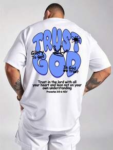 Men's Summer Printed Short-Sleeve T-Shirt - 黑色 - 查看 9