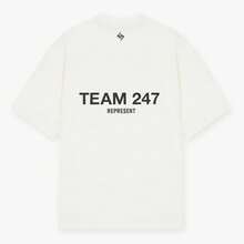 Camiseta de hip-hop con estampado de pareja de estilo chino, de manga corta, talla grande, holgada, de marca de moda para hombres corpulentos. - Blanco - Ver 3