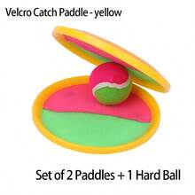 Outdoor Sports Ball Toy, Catch And Throw Ball Game, Outdoor Sports Racket, Palm Ball, Yard Holiday Party Game Toy, Outdoor Interactive Sticky Ball Throwing Game Toy, Backyard Beach Toy, Suitable For Adults/Families As Easter Gift - Multicolor - View 12