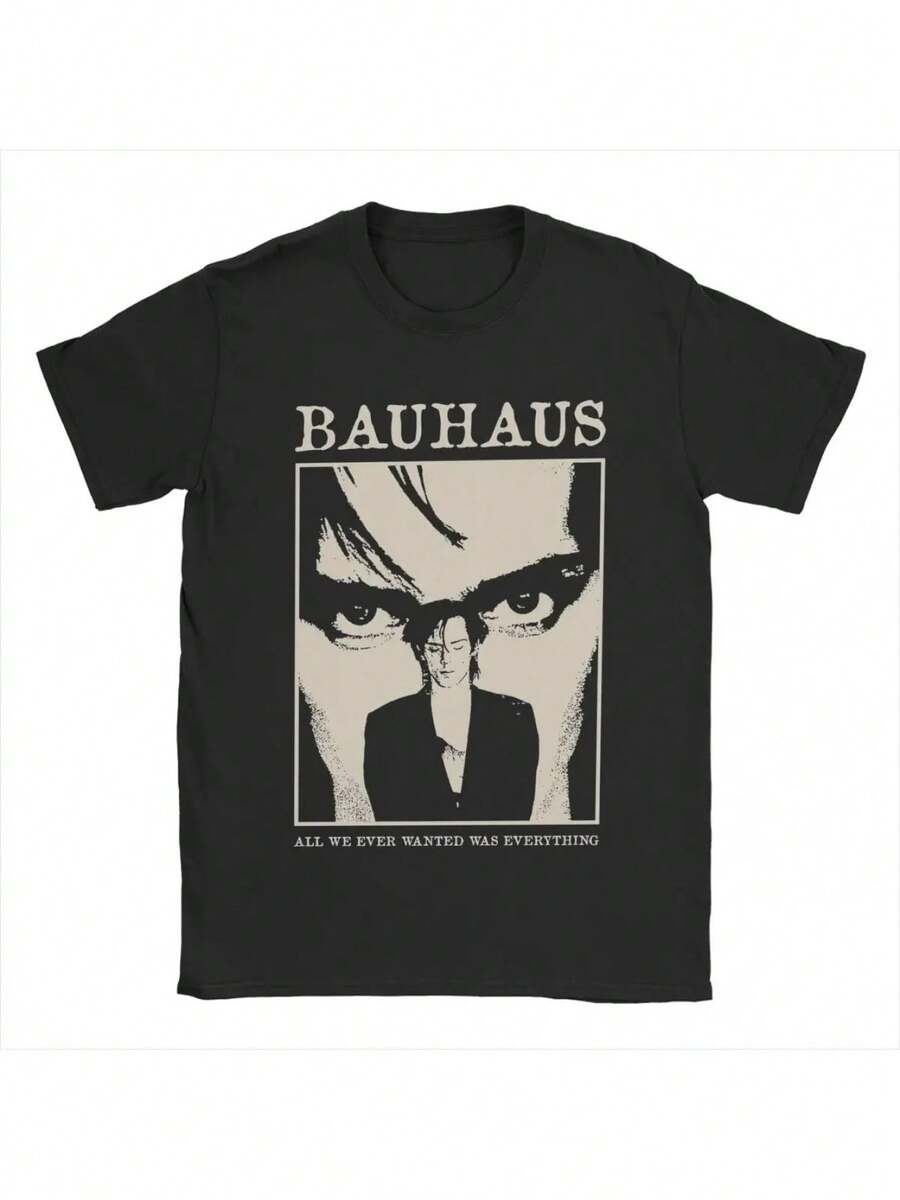 Camiseta de algodón 100% con estampado, nueva colección 2026: cómoda y fácil de usar, ideal para todas las personas. - Negro - Ver 1