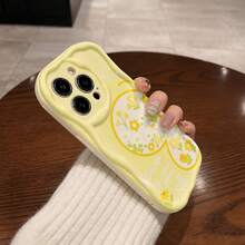 1 Funda para  de TPU Suave, Diseño de Bordes Ondulados Estilo Crema, Marco Curvo 3D, Protección de Cámara, Antigolpes, Resistente al Desgaste, Diseño Premium, Compatible con la Serie . MXNYBLK143 - NYBL-WH-MXNYBLK143 - Ver 5