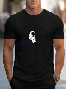Men's T-Shirts, Men's Sets, Men's T-Shirts, Men's Sets, Black Everyday Casual Wear Gift For Him Her Friend - 黑色 - 查看 1