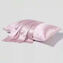 Satin Pillowcase, Hypoallergenic Polyester, Envelope Closure, Woven Fabric, No Decoration Or Print, Comfortable Soft Satin Finish - Pillow Protector - Multicolor - View 14