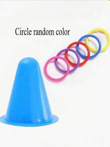 1/2/3 piezas Juguete interactivo de aros para conejos, cubeta de plástico duradera con aros de colores como juguete para masticar y aliviar el aburrimiento de conejos y conejillos de Indias, sin batería - Multicolor - Ver 20