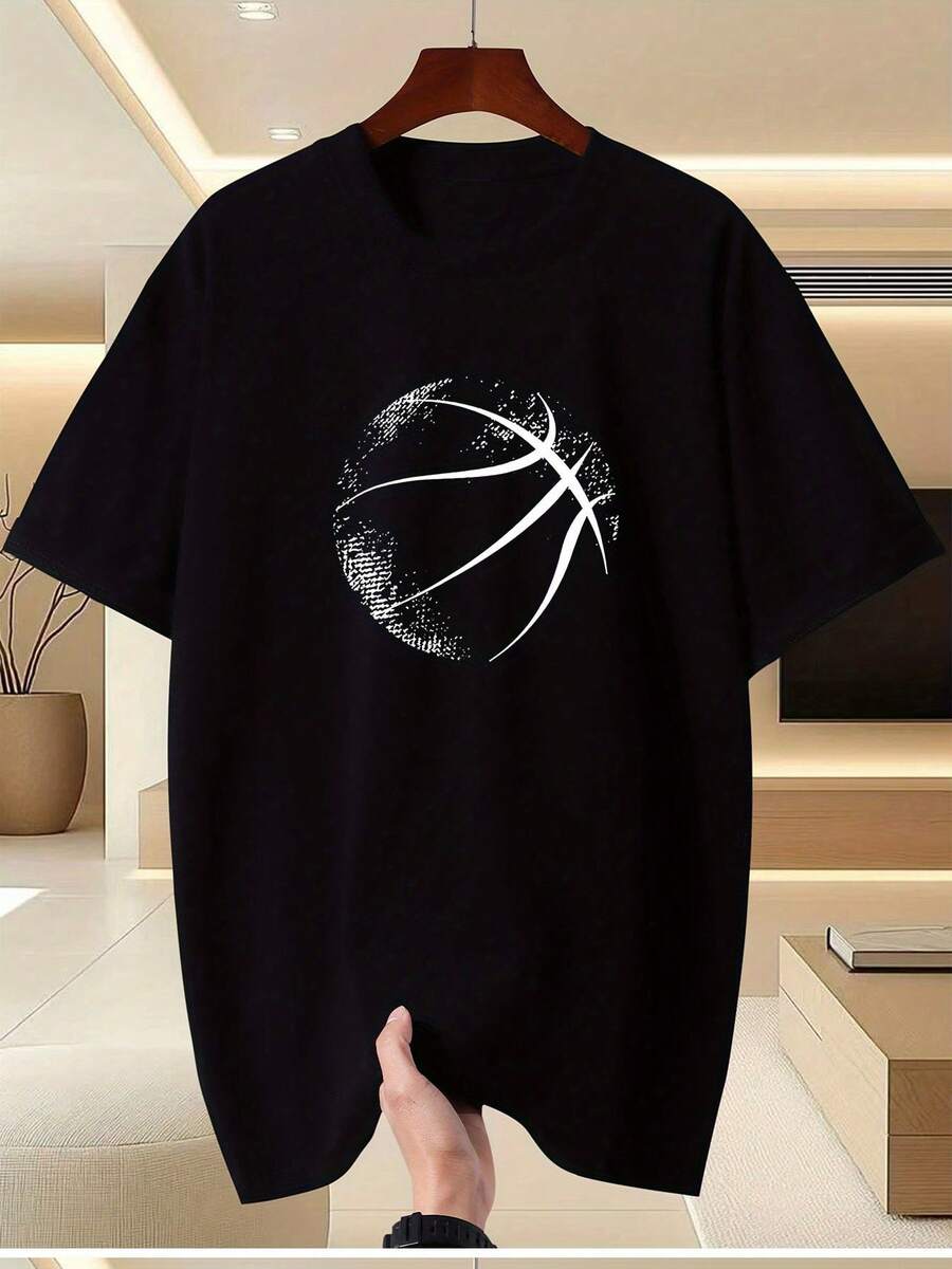 Men T-Shirts - 黑色 - 查看 1