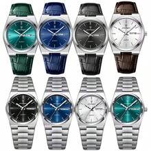 POEDAGAR 1 pièce Montre à quartz en acier inoxydable lumineuse et étanche avec calendrier pour hommes, cadeaux d'affaires, cadeaux d'anniversaire, cadeaux pour la fête des pères, essentiels pour la rentrée scolaire - Multicolore - Voir 11