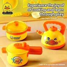 Juego de Cocina de Juguete para Niños Patito Amarillo Mini Juguete de Simulación de Cocina, Juego de Rol Interactivo Regalo para Niñas y Niños, Regalo de Cumpleaños - Multicolor - View 7