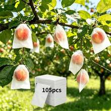1/105Pcs Pest Protection Kit, Plant Protection Cover, Hidden Drawstring, Nylon Mesh Breathable, Suitable For Fruit Trees, Bird Net Protection For Apples, Grapes, Prevents Birds, Pests And Deer Damage, Multi-Purpose Use - A - View 12