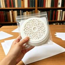 24pcs Mandala Stencil Set - Circular Patterns Suitable For Rock, Wall And Furniture Decoration, Rock Art Projects, DIY Crafts, Murals, Furniture Decoration - Sets - View 3