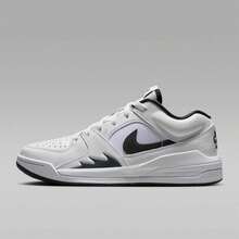Nike Jordan Stadium 90 Comfortable, Simple, Versatile, Non-Slip, Durable Low-Top Casual Shoes For Women - White Black - View 2