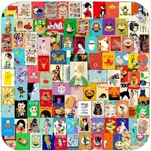 120張柔和春季風景圖案貼紙 手帳藝術裝飾貼紙 學用品 - 120PCS - 查看 4