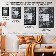 1pc Editable Photo Collage Calendar Template Customized Poster, Suitable As Friend Anniversary Celebration Gift Poster, Customized Wall Art, Photo Customization, Customizable Item, Room Decor, Gift For Friends And Couples, Optional Frame - Multicolor - View 6