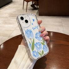 1 Pieza Protector para Celular de TPU Suave . Diseño Ondulado Estilo Crema . Compatible con iPhone 17/16/15/14/13/12/11 /x/pro/pro max . Protección de Cámara . Antigolpes y Cómodo al Tacto - NYBL-TM-MXNYBLK107 - Ver 2