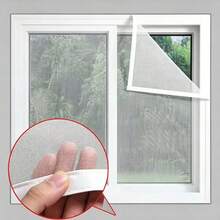 Summer Style, Minimalist White Design. Mosquito Nets Available In Multiple Sizes. Uses 2cm Adhesive Tape, Window Screen, Curtain Mosquito Net, Screen Door, Mesh, Window Insect Screen. - Screen Windows - View 56