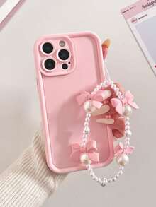 1 Stylish Phone Case. Does Not Include Lanyard Or Stand. Free Shipping. Soft Textured Silicone Phone Case, Rosette Color, Thick, Shockproof, Kid-Friendly Design, Compatible With 16/16Pro/16ProMax/16Plus/15XR/8. - 多色 3 - 查看 1