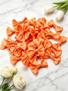 50PCS/30PCS Polyester Bows, Gift Box Decoration DIY Handmade Jewelry Making Accessories, Jewelry Hair Accessories, Clothing Doll Decoration, Garment Accessories - Satin Waistband Bow - View 14