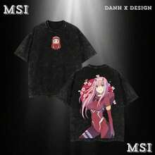 Zero Two pilotando Strelizia|   Sudadera con capucha Darling In Franxx con estampado doble de Mecha Legacy - Para fans de Mechcore, para regalos que rugenás allá de los límites - Negro - Ver 1