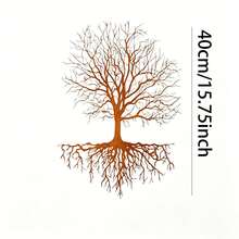 1pc Tree Of Life Rusty Metal Wall Art Sculpture - 11.02 X 15.75 Inches - Add Rustic Charm To Your Garden With Iron Fence Decor - Natural Rustic Style Accent - Perfect For Garden, Home And Yard Decor, Rustic Rusty Gift Idea, And Outdoor Decor Inspiration - C - View 12