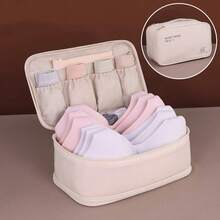 1 buah Tas Penyimpanan Pakaian Dalam Multi-Lapisan - Tas Organizer Perjalanan Nilon Tahan Lama, Desain Multi-Kompartemen Cocok untuk Bra, Celana Dalam, Kaus Kaki - Portabel dan Dapat Dicuci dengan Tangan, Penyimpanan Pakaian - View 5