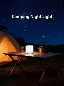 1pc Touch LED Square Bedside Lamp, Small Lamp, Wireless LED Light, 16 Colors/3 Modes, USB Powered And Rechargeable, Portable Design, Battery Capacity: 800mAh, Suitable For Bedroom Lighting, Bedside, Study, Desk Lighting, Room Decor, Bedroom Decor, Lighting Fixtures, Living Room Light, Room Decor, Travel, Bedroom Night Light, Home Decor, Gaming Light, Gift, Bedroom Lamp, Wireless Wall Lamp, - Square Patting Light - View 5