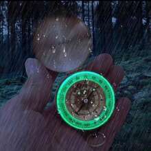 1pc Copper Compass With Luminous Function – Waterproof Design, Enhances Visibility During Camping And Hiking – Essential Night Exploration Tool, Suitable For Hiking, Camping, Hunting, Rock Climbing, Exploration Activities. Waterproof Outdoor Camping Navigation Tool, Portable Navigation Device For Outdoor Activities, Ideal Gift For Explorers And Camping Enthusiasts - Multicolor - View 8