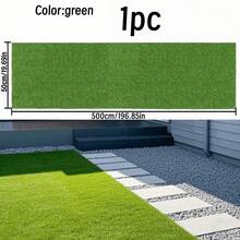 1 Roll High-Density Luxury Artificial Turf, Soft Realistic High-Quality Green Grass, Suitable For Patio, Roof, Indoor And Outdoor Use, Perfect For Garden Landscaping, Pet Area, Party, Camping, Backyard - High-quality Spring Grass (green) - View 14
