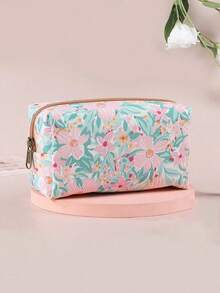 1PC Exquisite Fresh Floral Pencil Case, Creative Design With Different Flower Patterns, Large Capacity Pencil Case Easy To Carry, Suitable For Back To School Season, School Supplies - Multicolor - View 2