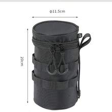 CAMPINGMOON 1個戶外露營玻璃杯袋，便攜式玻璃杯防震保護套，附掛鉤與手柄 B-OS - A - 查看 10