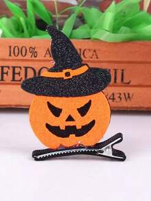 1/5/10pcs Halloween Party Costume 3D Hair Clips Bat Pumpkin Skull Headwear Holiday Gifts - A - View 9