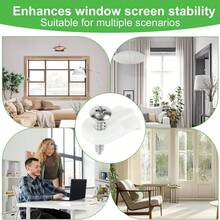20-Pack Window Screen Retainer Clips (Screws Included) - L 5766 Replacement Parts | Flush-Mount Screen Clips For Securing Window Screens And Storm Door Panels | DIY Screen Fasteners & Mounting Hardware - A - View 4