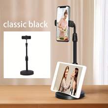 Adjustable Desk Phone Holder, Suitable For Video Recording, Universal Phone & Tablet Stand, Phone Recording Stand, Desktop Tripod, Compatible With Apple Devices Shooting, Mini Apple Tripod, Phone Stand, Android Devices, (Night Black) - Multicolor - View 4