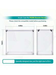 TOOUEE ETB, Estuche Protector Booster 5mm Acrílico Estuche de Exhibición, Acrílico Ultra Transparente Compatible con Caja de Entrenador de Élite, Caja de Exhibición a Prueba de Polvo Duradera & Resistente a Impactos Cierre Magnético de Tapa Vitrina Cristalina - transparente - Ver 11