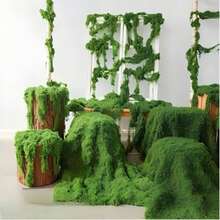 100cm*100cm Artificial Moss Carpet, Bionic Lawn, Simulated Moss Micro Landscape Decoration, Suitable For Lawn, Potted Plants, Walkway, Etc., Valentine's Day Gift - Green - View 8