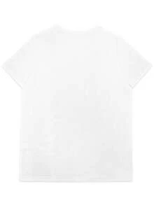 straliana - Corte casual, que combina el encanto sureño con elementos federales - Una camiseta estampada para uso diario y ocasiones temáticas que irradia orgullo nacional, hecha de algodón. - Blanco - Ver 3