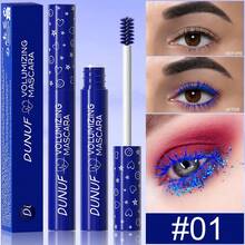 DUNUF Colorful Volumizing Mascara, Waterproof Smudge Proof Long Lasting Thick Lash Mascara, Vibrant Rainbow Color Eyelash Makeup For Party Cosplay Halloween Eye Makeup - Multicolor - View 15