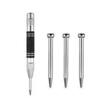 2/4/6pcs/Set High Speed Steel Woodworking Positioning Automatic Center Punch, High Hardness Punch, Window Breaker, Automatic Center Punch, Positioner, High Hardness Punch. Drilling/Piercing Tool - Multicolor - View 14