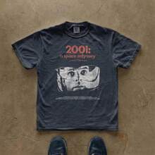 Tee-shirt à grand imprimé, tee-shirt vintage rétro, tee-shirt Coupe du monde 2026, tee-shirt esthétique Y2K, tee-shirt 2001 : L'Odyssée de l'espace | tee-shirt motif science-fiction Kubrick | court-métrage astronaute rétro - 1 - Voir 4