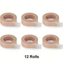 4 Rolls/12 Rolls Microporous Tape, 2.5cm X 9m, Suitable For First Aid Bandaging, Bandage Wrapping, Breathable, Can Be Used For Eyelash Extensions - Multicolor - View 8