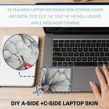 1 Set 15.3*10.6 Inch Laptop Shell Decorative Stickers Compatible With HP Apple Compaq/Apple/HP/15.6 Inch-16 Inch And Below All Series Laptop Printed Pattern DIY Residue-Free Scratch-Resistant Protective Stickers (Includes 2 Palm Rest Stickers) - View 7