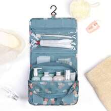 Bolsa de Aseo Colgante Creativa, Bolsa Organizadora de Cosméticos Colgante para Viajes, Bolsa de Almacenamiento Plegable de Mano, Regreso a la Escuela - Ver 5