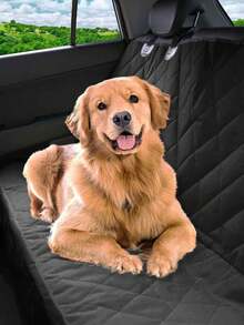 Premium Car Seat Cover For Back Seat Dog Seat Cover, Durable Scratch-Resistant Non-Slip, Protects Pet Fur And Mud, Washable Back Seat Dog Cover Compatible With Car Armrests - Black - View 1