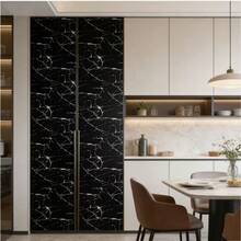 1 Roll Matte Marble Pattern Self-Adhesive Wallpaper, Home Decor, Furniture Refurbishment, Wall Renovation Contact Paper, Black And White Optional - Marble - View 8