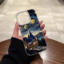 1 pieza funda de teléfono TPU esmerilada tipo jelly con diseño minimalista, carcasa suave semitransparente de alta gama, con funciones de protección anticaídas, anti huellas y protección completa para la cámara, compatible con iPhone 11/12/13/14/15/16/17 Pro y Pro Max. Resistente a impactos y caídas. MXGDYQ418 - GDYQ-WH-MXGDYQ418 - Ver 4