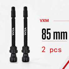 VXM 2pcs Bicycle Vacuum Tire French Valve Stems, VXM Extended Tubeless FV Valves 45/65/85 Multi-Size - Black - View 13