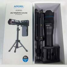 APEXEL 36X High Power Monocular Telescope, 4K HD Phone Lens With Tripod, BAK4 Prism FMC Lens, Waterproof Monocular For Bird Watching Hunting Camping Hiking Travel - A - View 2